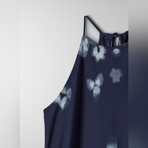 Halter Midi Printed Slip Dress | Babaton, Aritzia - Picture 7 of 9